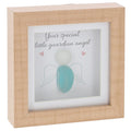 Guardian Angel Square Pebble Glass Plaque