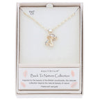 Back To Nature Sparkle Mushrooms Gold Plated Necklace