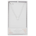 All That Bling Oppulent Teardrop Silver Plated Necklace