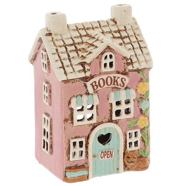 Village Pottery The Book Shop T-Light Holder