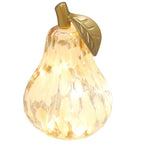 Diamond Cut LED Mottled Green Amber Pear & Apple