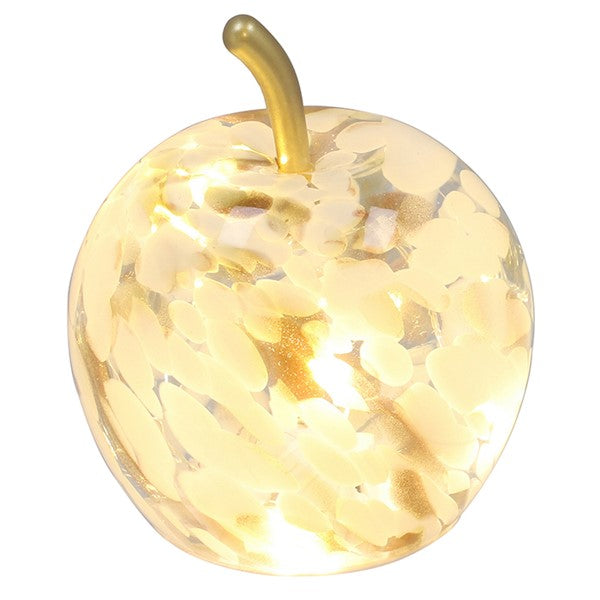 Diamond Cut LED Mottled Green Amber Pear & Apple