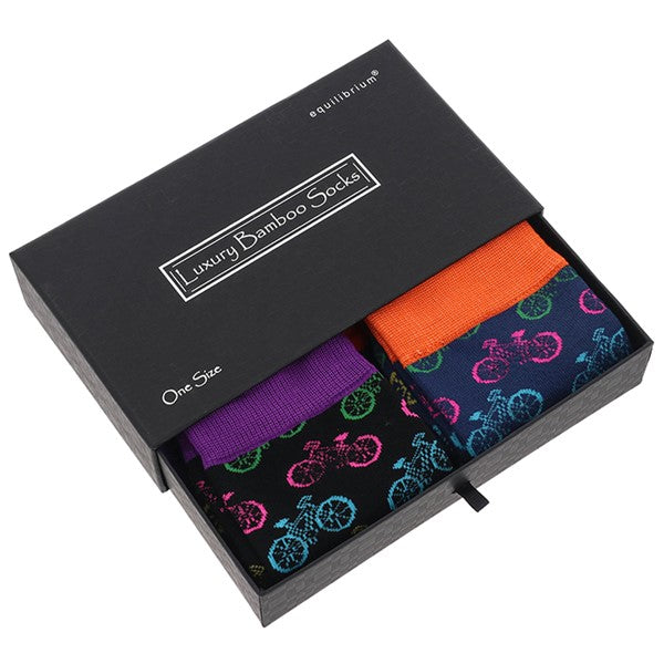 Men's Bamboo Socks Gift Box - Cycling