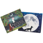 Fox Under The Moon Magnetic Brooch + Gift Envelope - My Friend