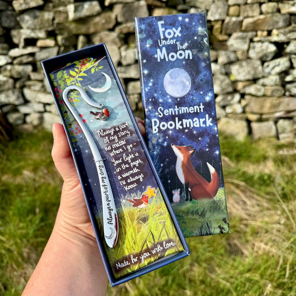 Fox Under The Moon Boxed Bookmark Sentiment - Part of My Story