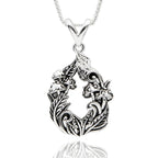 Back To Nature Woodland Fauna Silver Plated Necklace
