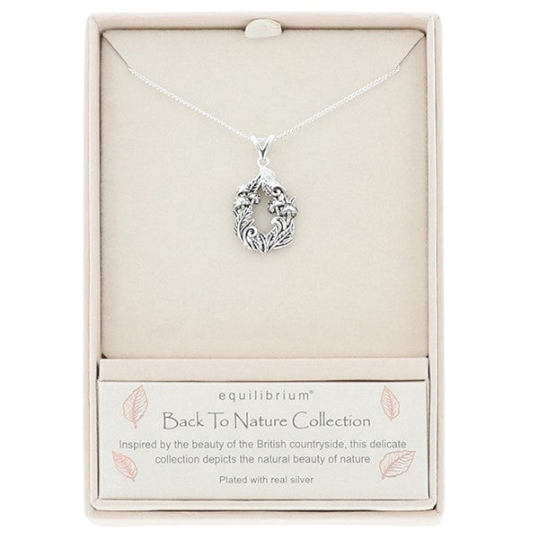 Back To Nature Woodland Fauna Silver Plated Necklace