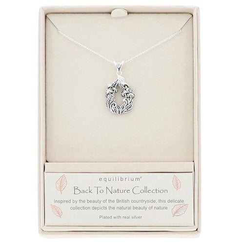 Back To Nature Woodland Fauna Silver Plated Necklace