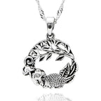 Back To Nature Woodland Hedgehog Silver Plated Necklace