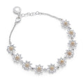 Daisy Chain Two Tone Daisies Bracelet