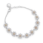 Daisy Chain Two Tone Daisies Bracelet