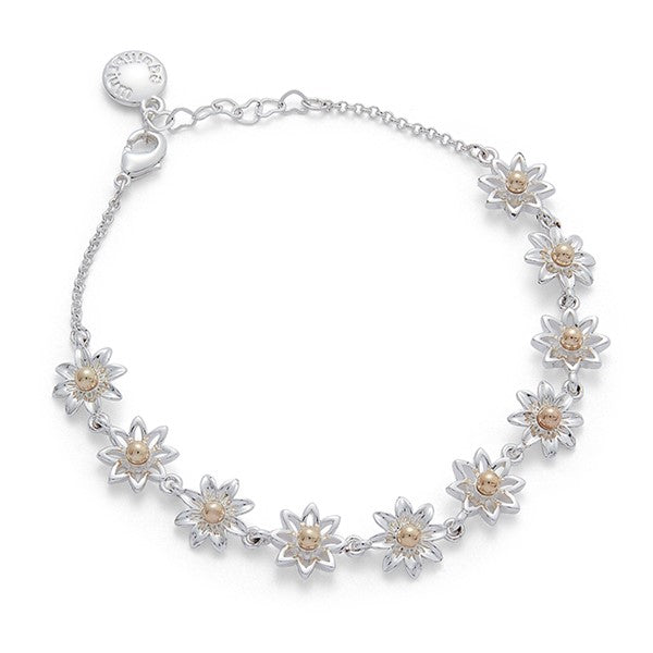 Daisy Chain Two Tone Daisies Bracelet