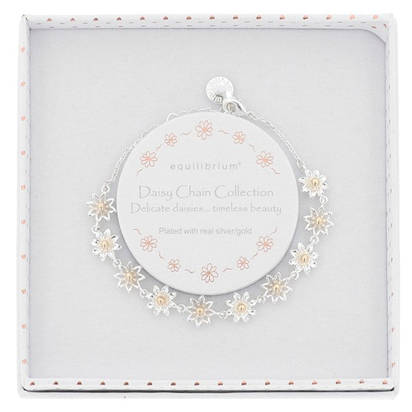Daisy Chain Two Tone Daisies Bracelet
