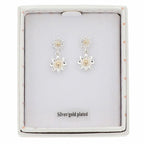 Daisy Chain Two Tone Suspended Daisy Earrings