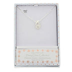 Daisy Chain Kiss Silver Plated Necklace