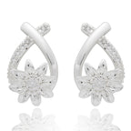 Daisy Chain Kiss Silver Plated Earrings