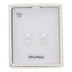 Daisy Chain Kiss Silver Plated Earrings