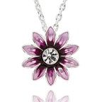 Daisy Chain Colour Necklace Purple