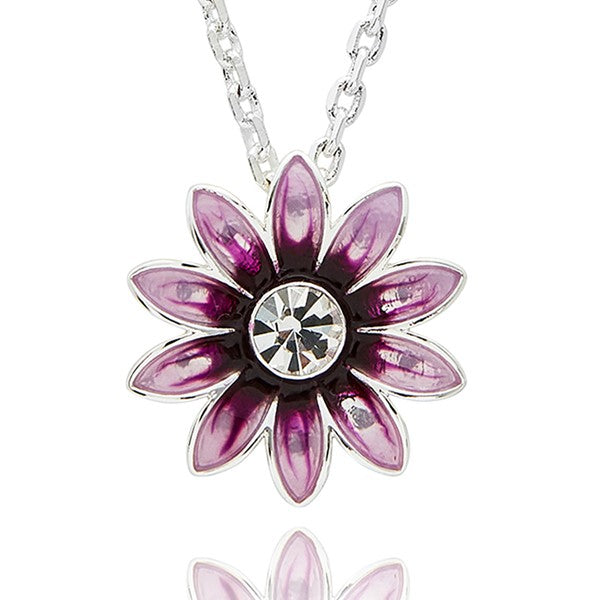 Daisy Chain Colour Necklace Purple