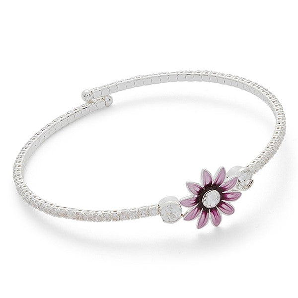 Daisy Chain Colour Bangle Purple