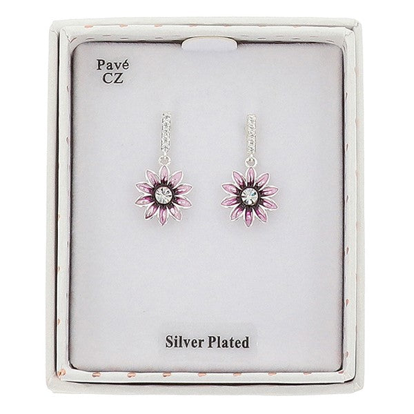 Daisy Chain Colour Earrings Purple