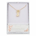 Secret Garden Flower Wellie Gold Plated Necklace