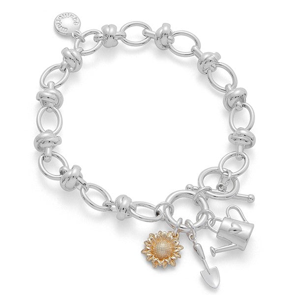 Secret Garden Two Tone Charm Bracelet
