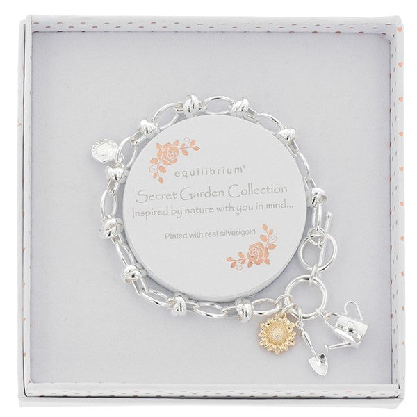 Secret Garden Two Tone Charm Bracelet