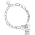 Juicy Gems Chic Apple Silver Plated Bracelet
