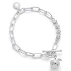 Juicy Gems Chic Apple Silver Plated Bracelet