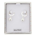Juicy Gems Chic Apple Silver Plated Earrings