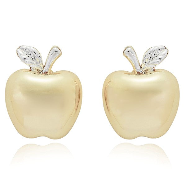 Juicy Gems Two Tone Apple Earrings