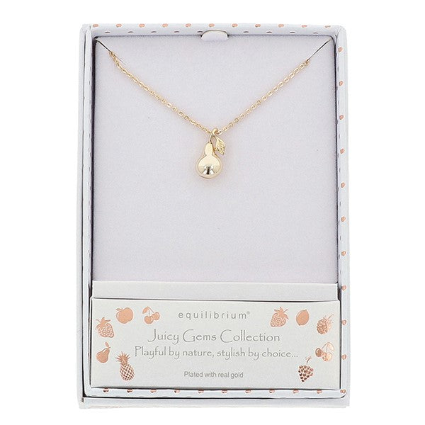 Juicy Gems Pear Gold Plated Necklace