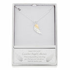 Guardian Angel Two Tone Angel Wings Necklace