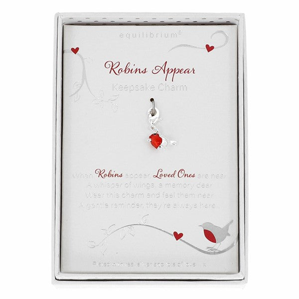 Robins Appear Silver Plated Keepsake Charm