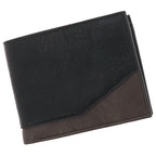 EQ For Men Two Tone Modern RFID Wallet Black Grey