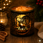 Wax Warmer / Burner - Black Stag Deer Family