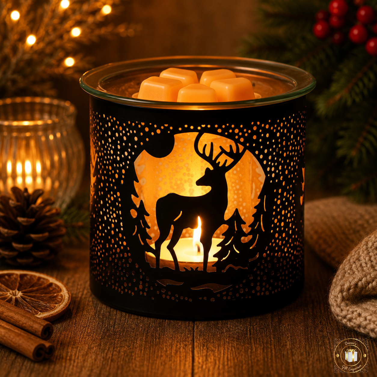 Wax Warmer / Burner - Black Stag