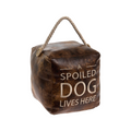 A Spoilt Dog Doorstop - Brown