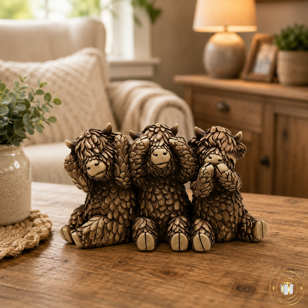 Highland Cow Trio