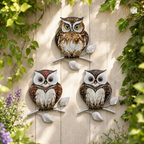 Garden Wall Art - Barn Owls