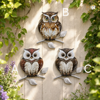 Garden Wall Art - Barn Owls