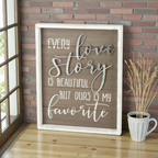 Every Love Story Wooden Wall Plaque