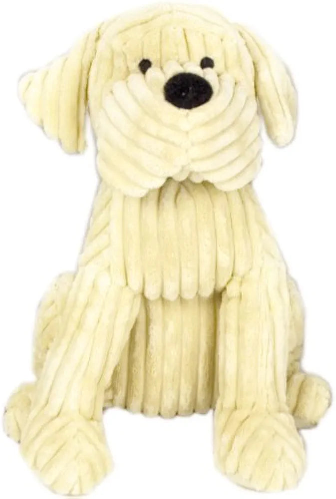 Ribbed Corduroy Dog Doorstop Cream