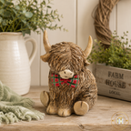 Tartan Dickie Bow Tie Highland Cow