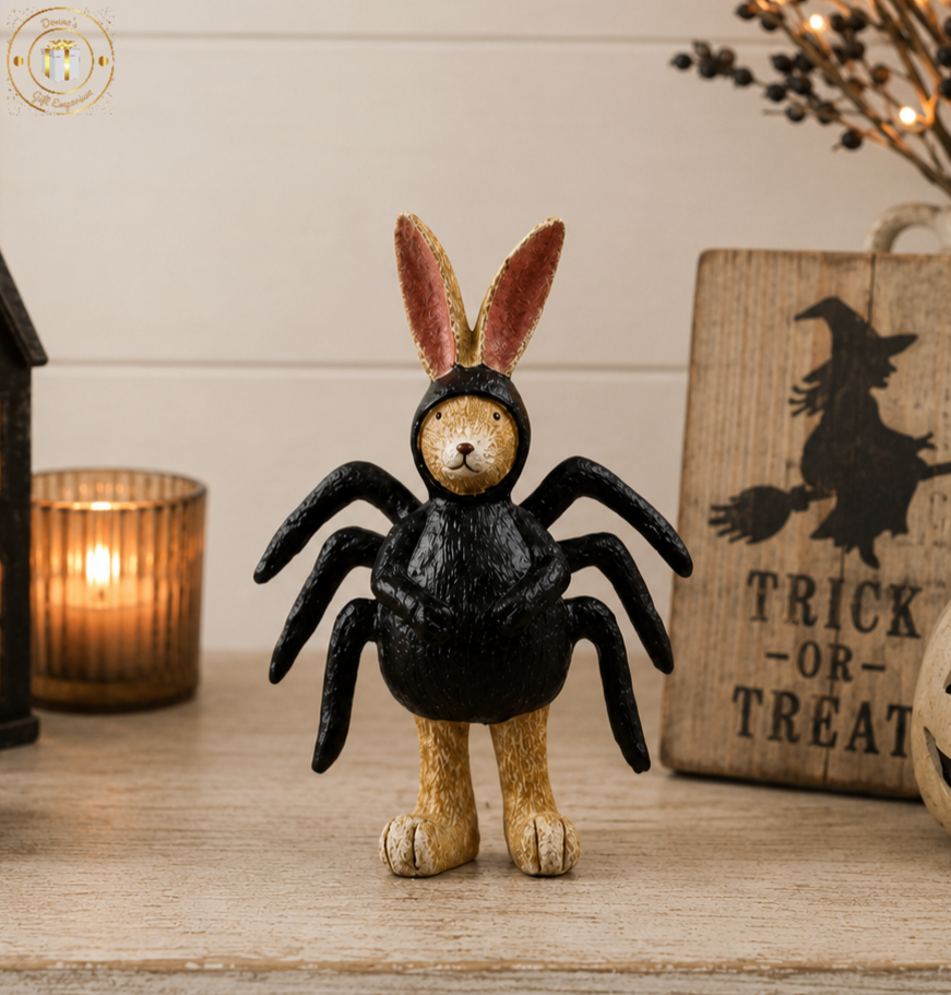 Halloween Bunny Spider Decoration 🐰🕷️🎃