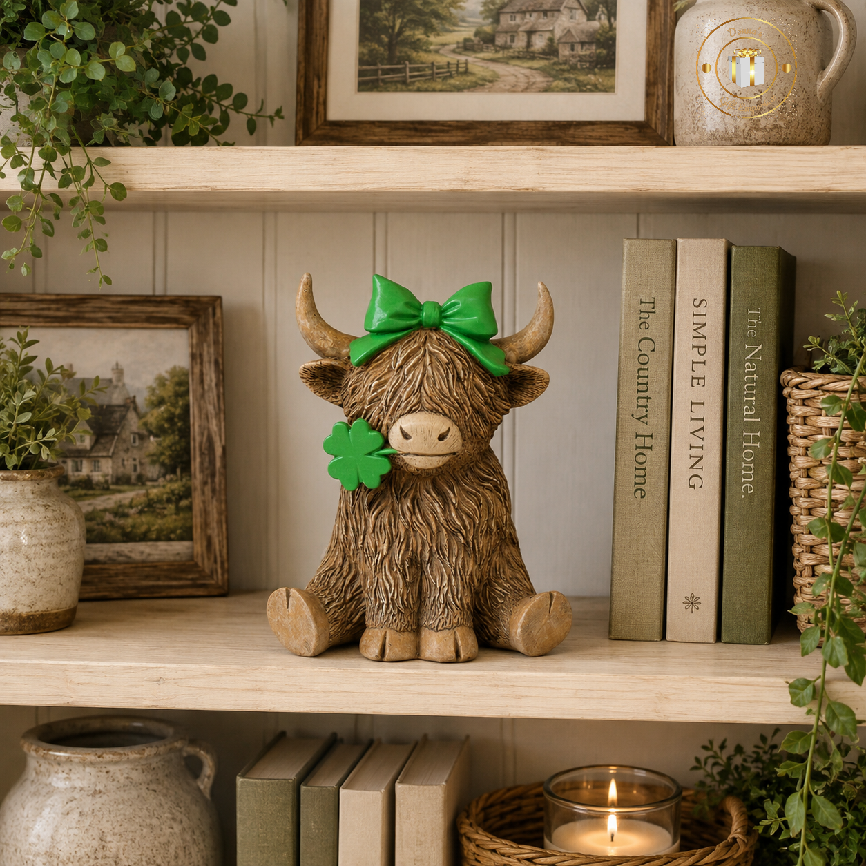Irish Good Luck Lucky Charm Irene Highland Cow