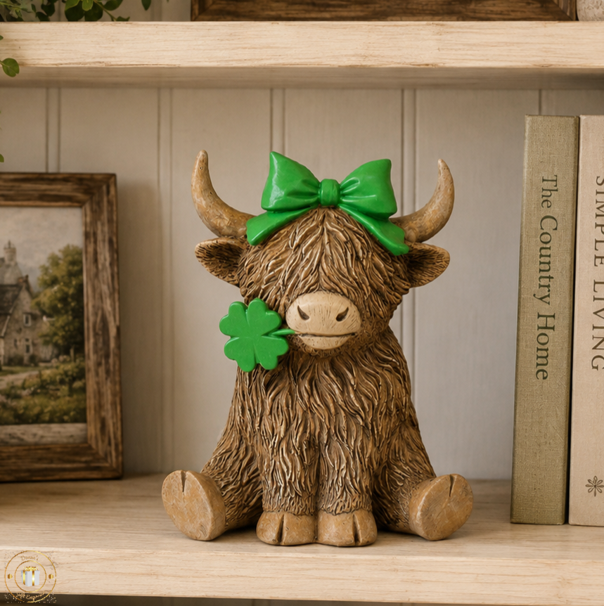 Irish Good Luck Lucky Charm Irene Highland Cow