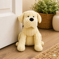 Ribbed Corduroy Dog Doorstop Cream
