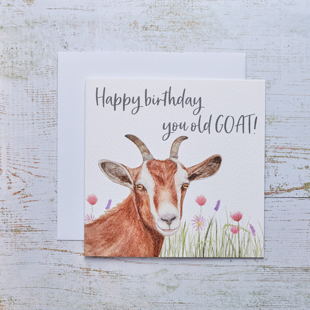 Old Goat Happy Birthday Card